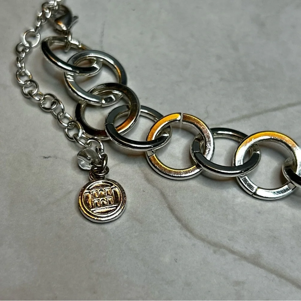 Dana Buchman Silver Chain Statement Necklace